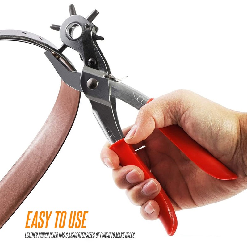 Revolving Leather Punch Belt Hole Puncher Leather Hole Punch Heavy