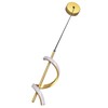 Spiral LED Pendant Light Gold Color High Brightness Eyes Protection