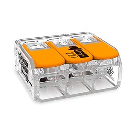 WAGO | Conector de Empalme Eléctrico de Palanca - Pack de 30 pz - Conexión Segura de 3 Polos 221-613