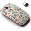 2.4G Wireless Mouse with Cute Pattern Design for All Laptops