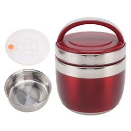 Bento Box Insulation Bento Box Thermal Bento Box 1.2l Thermal Lunch Box Bento Box Set 304 Stainless Steel for Kids Teens Adults Insulated Lunch Containers (Red)