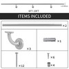 10FT Modern Aluminum Handrail Set, handrails for Indoor Stairs,Deck,Slope, Wall