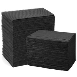 Dental Bibs Pack of 125 – Black Dental Bibs, Disposable Bibs, Tattoo Bibs Cleaning Mat, Disposable Aprons, Disposable Black Towels, Waterproof Dental Bib for Clinics & Salons