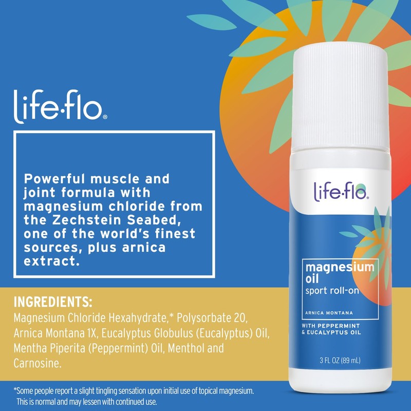 Life-Flo Pure Magnesium Oil for Feet and Body - 100%