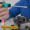 Vickay Magnetic Screwdriver Set,5 Pieces Slotted and Phillips Screwdriver with