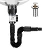 Bathroom-Sink-Drain-Kit: Flex-drain Kit with Flexible & Expandable P-trap Sink Drain