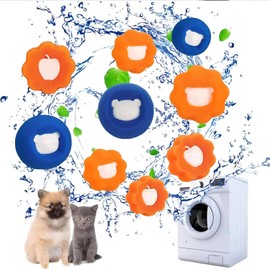 Pet Hair Remover for Laundry-Washing Machine Hair Catcher-Lint Catcher for Washing Machine,Laundry Balls Pet Hair Collector and Lint Remover-Anti Winding Adsorption Balls for Clothes (Pack of 6)