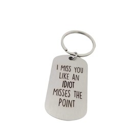 Long Distance Relationship Gifts For BF, I Miss You Gift for Him, Long Distance Keychain for Boyfriend Gift, Valentines Day Gifts For Him, Long Distance Gifts, Funny Friend Gifts, BF Gifts