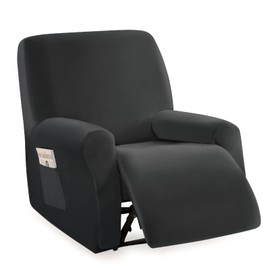 jianyana Stretchhusse für Relaxsessel Sesselschoner 4/6/8-Teilig, Samt Stretchbezüge für Relaxsessel, Elastischem Stoff Kompletten Schutzhülle Sesselbezug