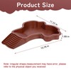 Small Water Dish Plastic Reptile Bathing Pool， Thickened Non-Slip Feeding