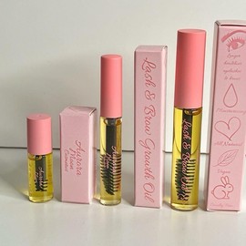 Aurora Moon Cosmetics All natural lash & brow growth oil Makeup lipgloss Avocado Mascara Nourishing Argan Oil Castor Oil eyelash oil serum eyebrow growth serum Jojoba:_3ml super mini sample size