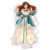 Kurt Adler Ul 10 Light Irish Angel Treetop, 12"