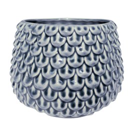 Nordring Ceramic Flower Pot Pino - colorful Planter, Pot for plants, sukkulents Size M (13,5 cm ø) Dia 5,25'' H 4,5'', Stoneware, cloud