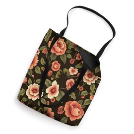 Retro Botanical Nostalgia Elegant Floral Patterns Tote Bag