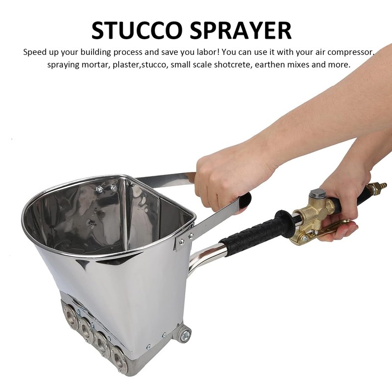 Stucco Sprayer Mortar Spray Gun Concrete Stucco Plaster Sprayer with