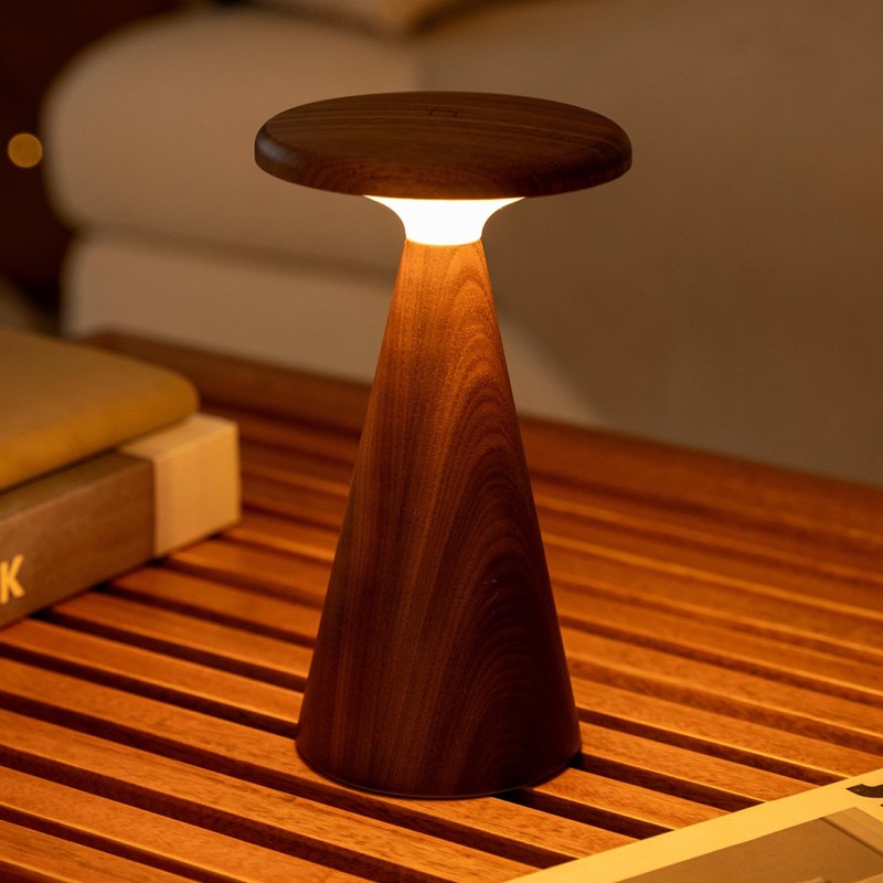 Gingko Design Sylva Table Lamp – Mini, Walnut | Compact
