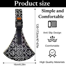 Baby Carrier Side Carrier Toddler Baby Carrier Adjustable Baby Carrier for Newborns Carry Strap Baby for Children from 0 to 36 Months and a Weight of up to 15 kg (Black)