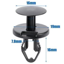 OAUTOO 25pcs Fender Liner Splash Shield Bumper Cover Fascia & General Purpose Push-Type Retainer 5116530AA for Jeep Compass Gladiator Patriot Wrangler Dodge Challenger Charger Chrysler 300 Ram 1500