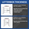 12" Letterplate Door Letterbox for uPVC, Composite and Timber Doors