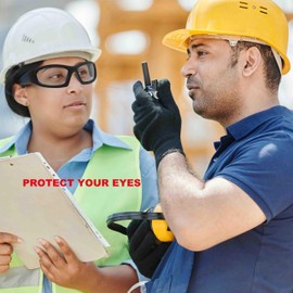 Hawk Scope safety audio Smart Glasses with Bluetooth Speaker headphones, Athletic/Outdoor Protection eye, Unisex, (Clear Lens)