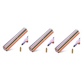 PartyKindom 3 Sets Printing Pen 3D Pen Filament 3D Doodler Pen Filament for 3D Printers 3D Painting Pen Filament Refills 3D Printer Parts Filament 2.5 mm Printing Accessories Plastic 110 Pieces x 3