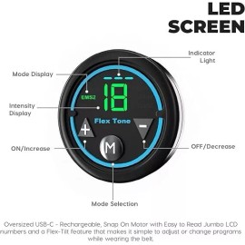 FlexTone Abs Machine - Ab Belt for Men, Women - Waist Belt for Strengthening