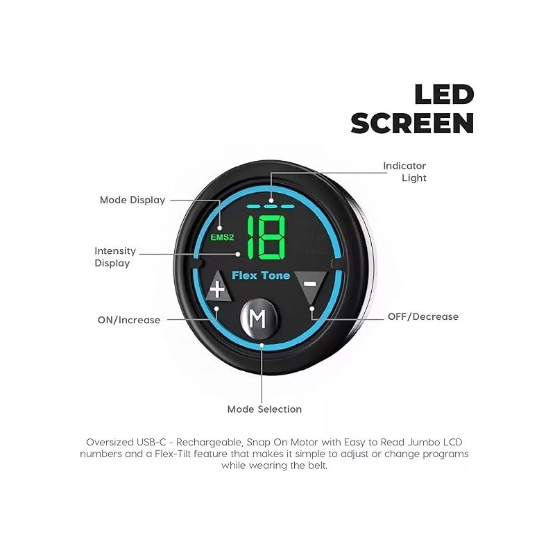 FlexTone Abs Machine - Ab Belt for Men, Women -