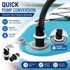 2 Pcs Paddle Board Pump Adapters with Air Valve Connector