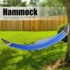 200x150cm Blue Portable Outdoor Camping Hammock with Rod Camping Courtyard