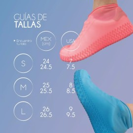 Cubre zapatos - YELIO Protector Para Zapatos De Silicon Contra Agua Nuevo Premium