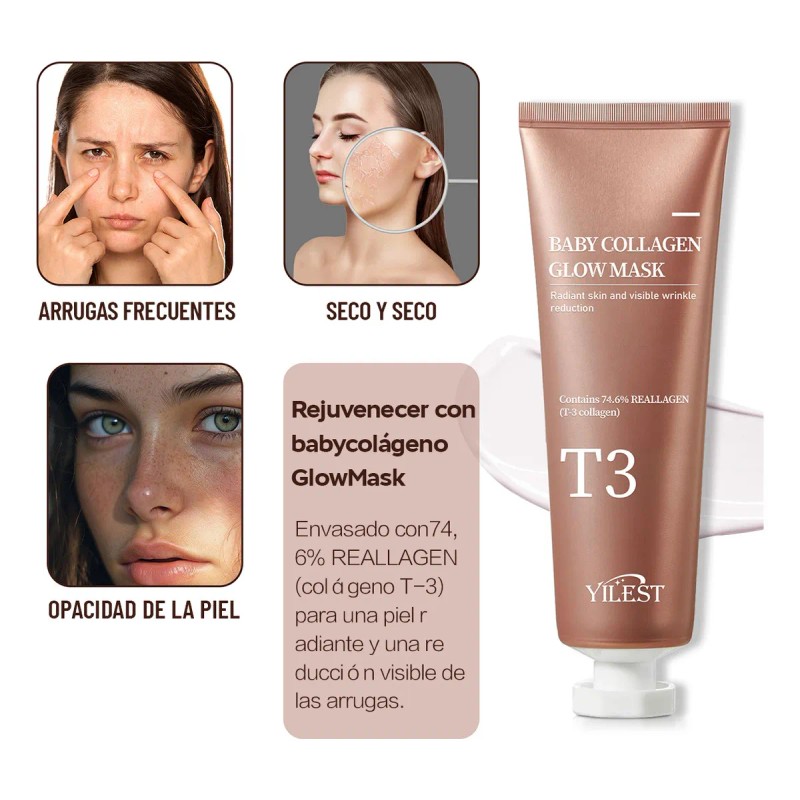 🔥 Paquete de mascarilla facial peel off mascarilla colageno elasticidad