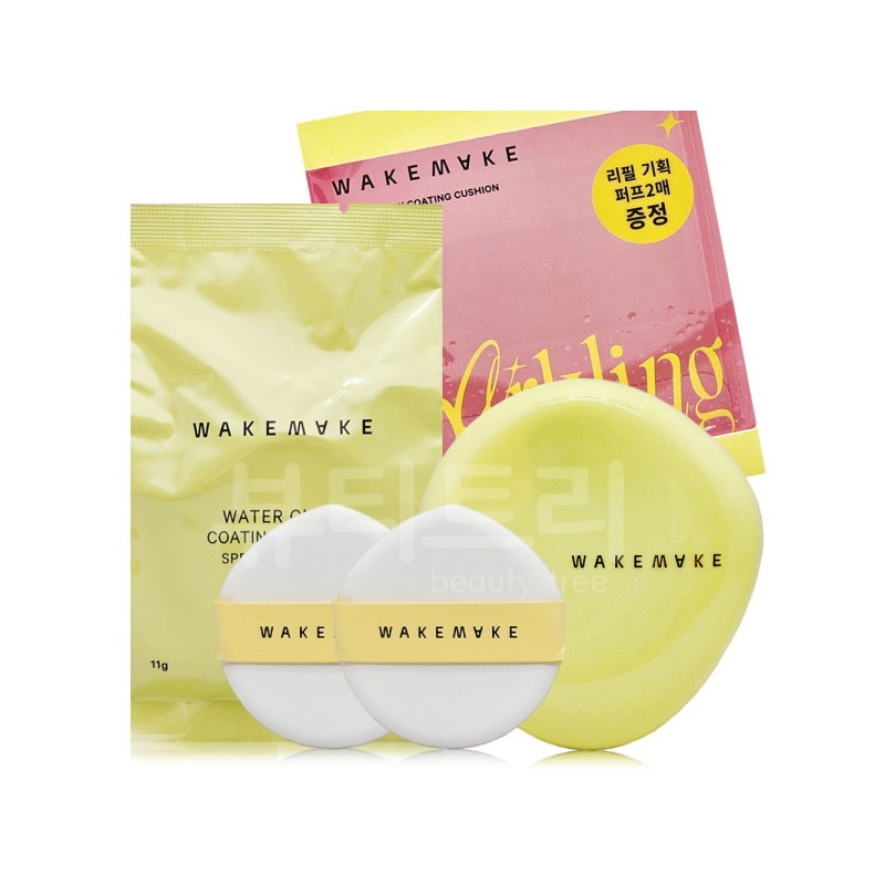 WakeMake Water Glow Coating Cushion Main Product + Refill 23