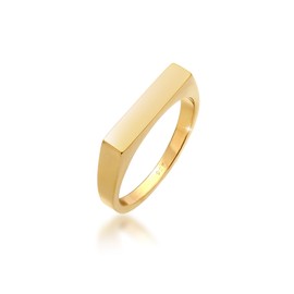 Elli Women's Ring Square Geo Design Basic in 925 Sterling Silver, None