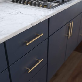 Franklin Brass P01026Z-CZ-B Solid Bar 5-1/16 in. (128mm) Champagne Bronze Cabinet Drawer Bar Pulls (10 pack)