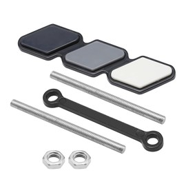 ZUDKSUY Tri-Color Grille Insert Trims, Tri-Color Grille Decor Badge Emblem Decoration Accessories Car Truck Label Replacement for Toyota 4Runner Tundra Sequoia Rav4 Highlander (Black Gray White)