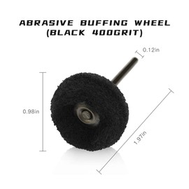 JIALUCONG Abrasive Polishing Buffing Wheel for Dremel - 40pcs 1/8inch Sanding Buffing Wheel - Polishing Wheel or Rotary Tool Accessories - Buffing Polishing Wheel Set