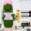 CoFuBcad Handcrafted Emotional Support Cucumber Gift, Cute Crochet Potato Knitted