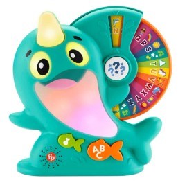djhaimz Alphabet Narwhal Toddler Interactive Light Music Educational Games Baby Play Toy