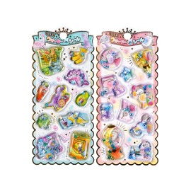 KRGNPLE 2026 New Model Shop Quality 2 Pieces Water Stickers 3D 3D Water Poop Drop Stickers Exquisite Pattern Notebook Decoration DIY Creative Fashion Personality Cute Gift (Set 430)