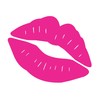 Kiss Mark Lips 5.75" Car Decal/Window Sticker - HOT Pink