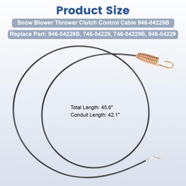946-04229B Clutch Drive Cable for MTD Craftsman Troy-Bilt Snow Blower