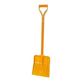 Rocky Mountain Goods Kids Snow Shovel - 34-Inch - Perfect Sized Snow Shovel for Kids Age 3 to 12 - Safer Than Metal Snow Shovels - Extra Strength Single Piece Plastic Bend Proof Design (1, Yellow)