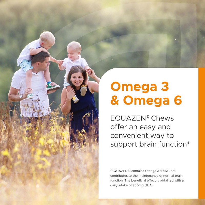 Equazen Childrens Chews, Omega 3 and Omega 6 Supplement, Clinically