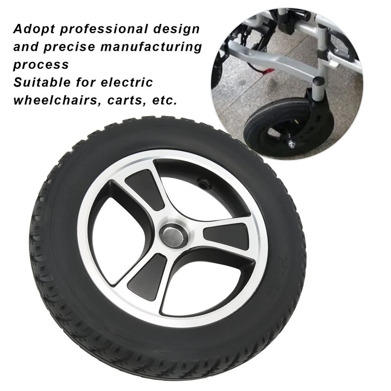 Electric Wheelchair Wheels, Rear wheel for electric wheelchair 10in polyurethane