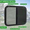 RV Window for Cargo Trailer,30"W x 24"H RV Window Replacement