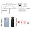 BAODINI Mini Travel Umbrella With Case Small Compact UV Umbrella