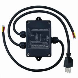 RPTCOTU Automatic Transfer Switch AC 8A Dual Power Automatic Transfer Switch Household Generator Automatic Transfer Switch (Double Cut AC).