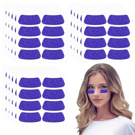 120 Pcs Purple Eye Black Stickers for Kids Glitter Eye Strips Football Eye Stickers Adhesive Softball Eye Black Stickers for Football, Baseball, Softball Sports Occasion (Purple)