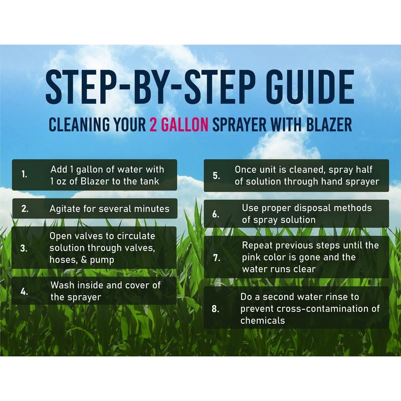 Liquid Harvest Blazer Spray Tank Cleaner, Pint (16oz), for Cleaning