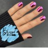 Red Aspen Press 0n Nails~Dance the Night Away, Darby~Pink Chrome~Short